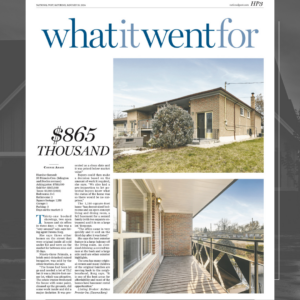Toronto Home Sale Feature in National Post on January 20, 2024. Contact Dawna Borg, Broker at RE/MAX Premier Inc., Brokerage (416)987-8000 for all your real estate needs