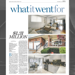 Woodbridge Home Sale Featured in National Post. Contact Dawna Borg, Broker at RE/MAX Premier Inc., Brokerage (416)987-8000 for all your real estate needs
