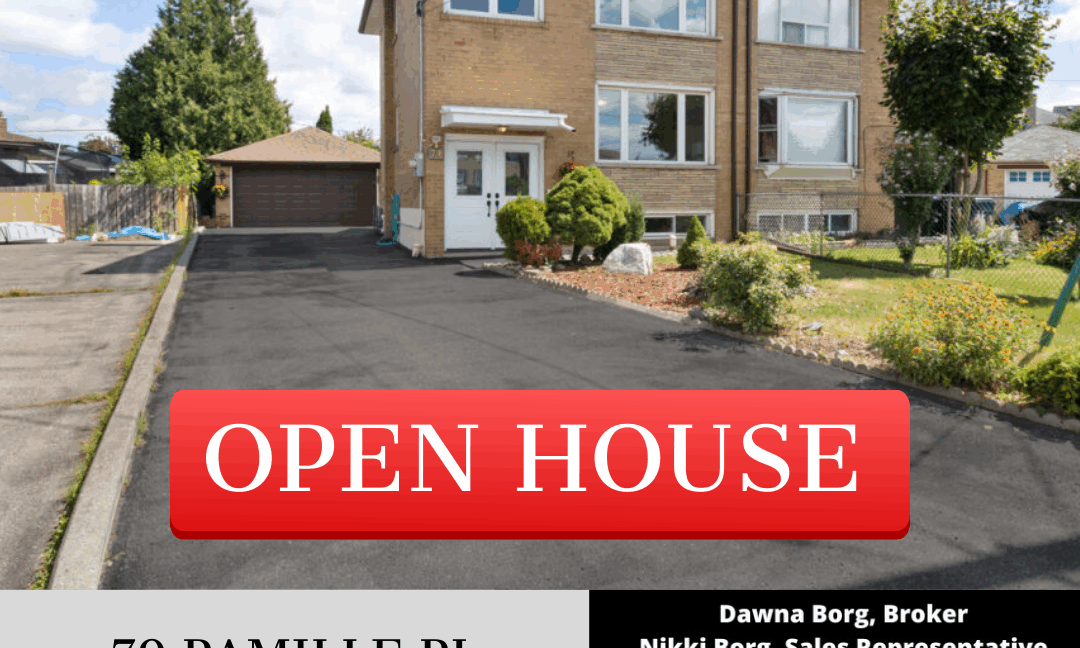 Open House 79 Pamille Pl, Toronto Sun August 31 from 2-4 pm