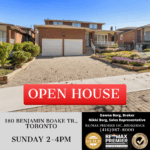 Open House 180 Benjamin Boake Tr., Toronto. Presented by Dawna Borg, Broker and Nikki Borg, Sales Representative at RE/MAX Premier Inc., Brokerage (416)987-8000