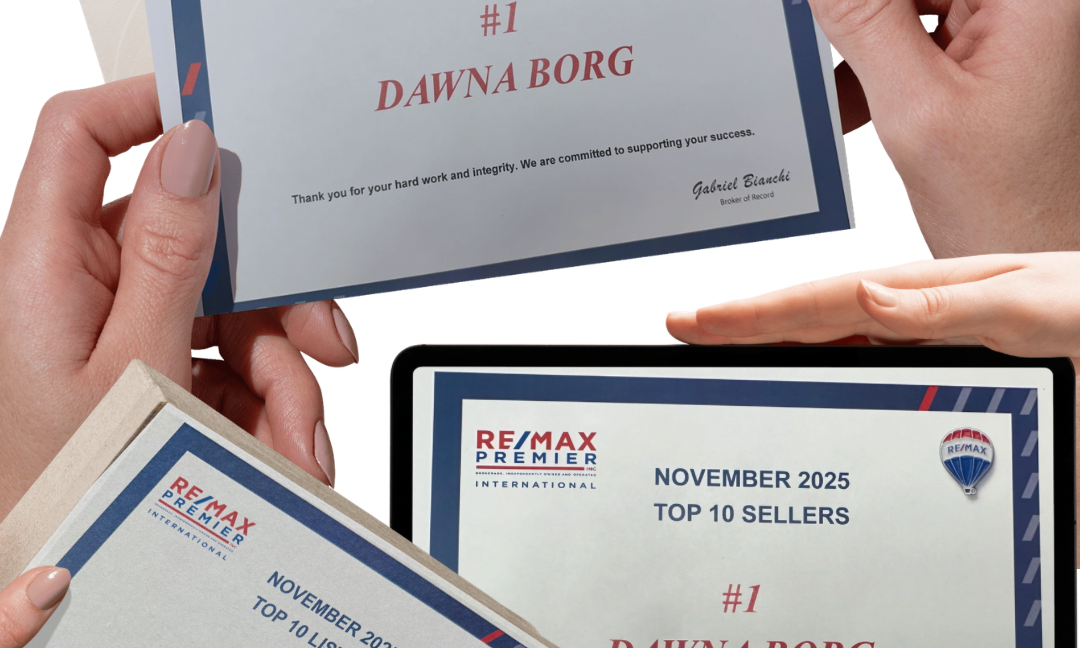 Dawna Borg Recognized as November 1 Agent for Sales in October and November 2025 for RE/MAX Premier Inc., Brokerage in.Vaughan