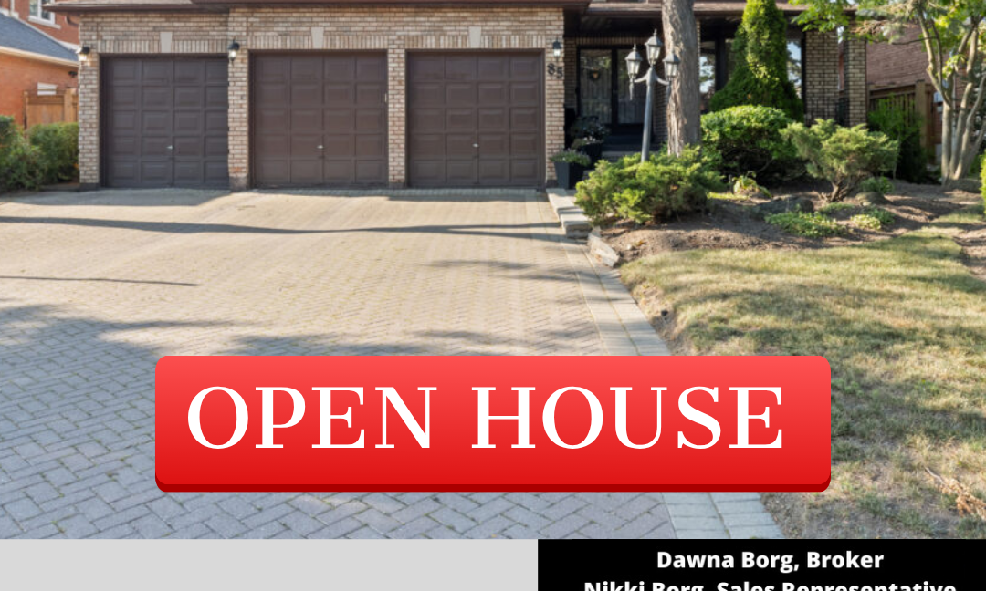 OPEN HOUSE at 85 Calgary Gardens Vaughan on Saturday August 1 and Sunday August 2, 2026 Presented by Dawna Borg, Broker and Nikki Borg, Sales Representative at REMAX Premier Inc., Brokerage (416) 987-8000